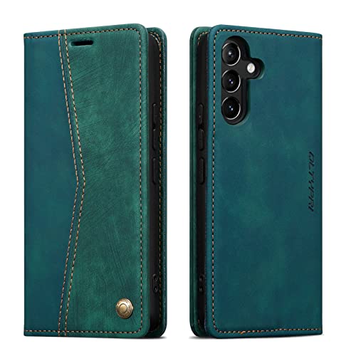 QLTYPRI Hülle für Samsung Galaxy S24, Vintage Dünne Handyhülle mit Kartenfach Slot Ständer PU Ledertasche Klapphülle TPU Bumper Flip Schutzhülle für Samsung Galaxy S24 - Retro Grün QLTYPRI Hülle für Samsung Galaxy S24, Vintage Dünne Handyhülle mit Kartenfach Slot Ständer PU Ledertasche Klapphülle TPU Bumper Flip Schutzhülle für Samsung Galaxy S24 - Retro Grün von QLTYPRI