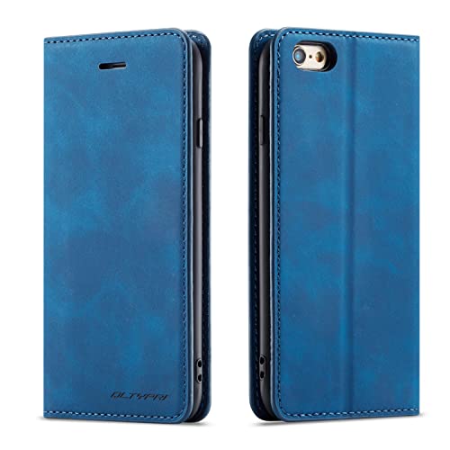 QLTYPRI Hülle für iPhone 6 Plus 6S Plus, Premium Dünne Ledertasche Handyhülle mit Kartenfach Ständer Flip Schutzhülle Kompatibel mit iPhone 6 Plus 6S Plus - Blau QLTYPRI Hülle für iPhone 6 Plus 6S Plus, Premium Dünne Ledertasche Handyhülle mit Kartenfach Ständer Flip Schutzhülle Kompatibel mit iPhone 6 Plus 6S Plus - Blau von QLTYPRI