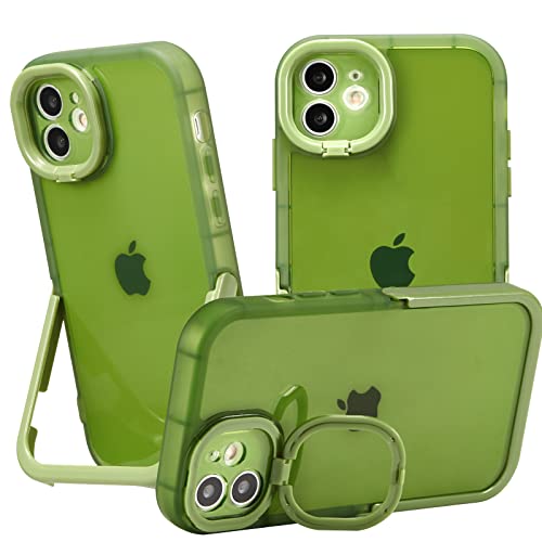QLTYPRI Ständer Hülle kompatibel mit iPhone 12, Stoßfest TPU Handyhülle mit Vertikaler und Horizontaler Stand TPU Bumper Weiches Silikon Case Kratzfeste Schutzhülle für iPhone 12 – Grün QLTYPRI Ständer Hülle kompatibel mit iPhone 12, Stoßfest TPU Handyhülle mit Vertikaler und Horizontaler Stand TPU Bumper Weiches Silikon Case Kratzfeste Schutzhülle für iPhone 12 – Grün von QLTYPRI