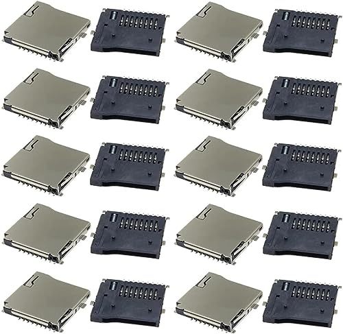 Federbelasteter Push/Push Micro SD Transflash Speicherkartensteckplatz 20 Stück Federbelasteter Push/Push Micro SD Transflash Speicherkartensteckplatz 20 Stück von QLXHBOT