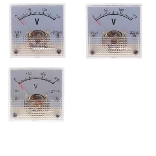 91L4 Wechselspannungsmesser 150 V 250 V 300 V 450 V 500 V Generatorspannungsmesser(0-450V) von QLYUEUI