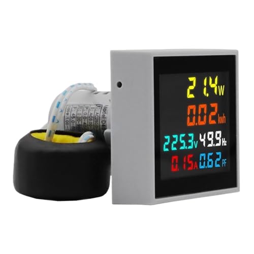 D48 ‑ 2058 AC Spannung Strom Leistungsmesser Monitor Digitales Amperemeter Voltmeter Multimeter Leistungsmonitor(AC50-300V) von QLYUEUI