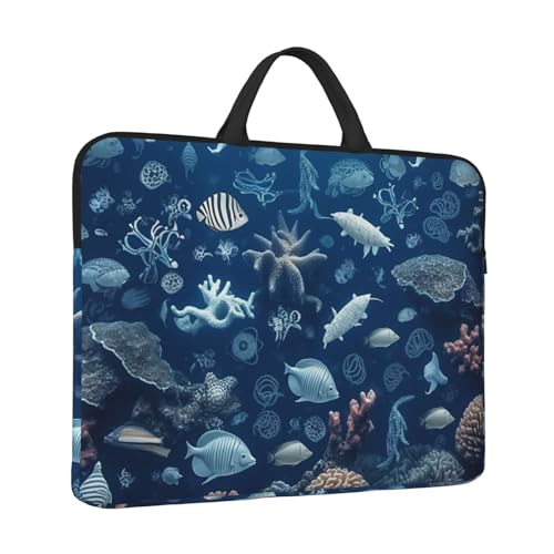 360° Schutzhülle für Laptops mit 35,6 cm (14 Zoll), Unterwasser-Unterwasser-Laptop-Tasche, Computer-Tragetasche mit Griff von QMNEHJ