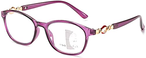 Photochrome Lesebrille, Bifokal Gleitsichtbrille, Blaulichtfilter Computerbrille, Sehstärke Sonnenbrille, Damen Vintage Brille, Entspiegelt Dioptrie +1,00 Bis +3,00 Purple,+1.50 Photochrome Lesebrille, Bifokal Gleitsichtbrille, Blaulichtfilter Computerbrille, Sehstärke Sonnenbrille, Damen Vintage Brille, Entspiegelt Dioptrie +1,00 Bis +3,00 Purple,+1.50 von QMZDXH