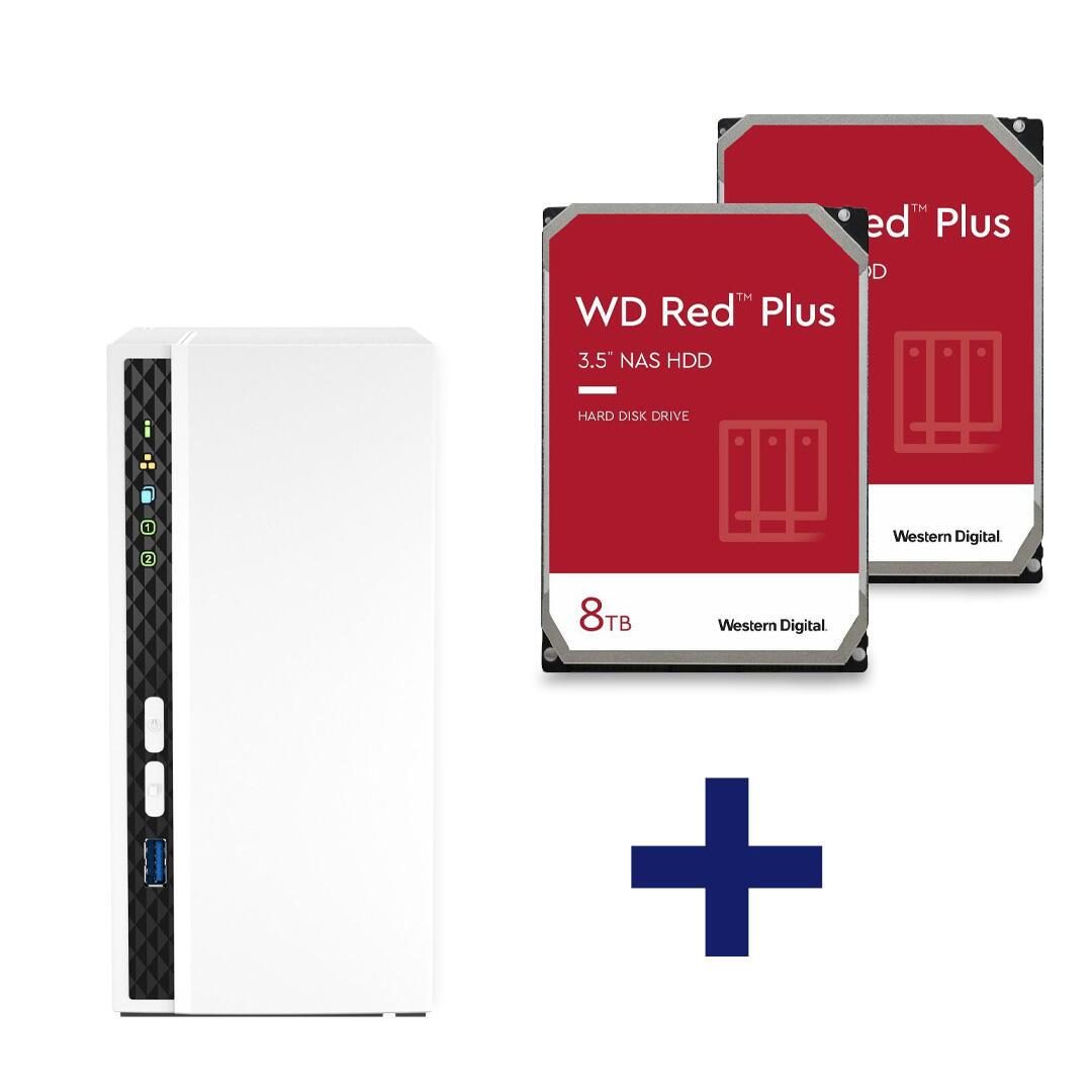 QNAP TS-233 & 16TB WesternDigital Red Plus NAS Bundle QNAP TS-233 & 16TB WesternDigital Red Plus NAS Bundle von QNAP Systems