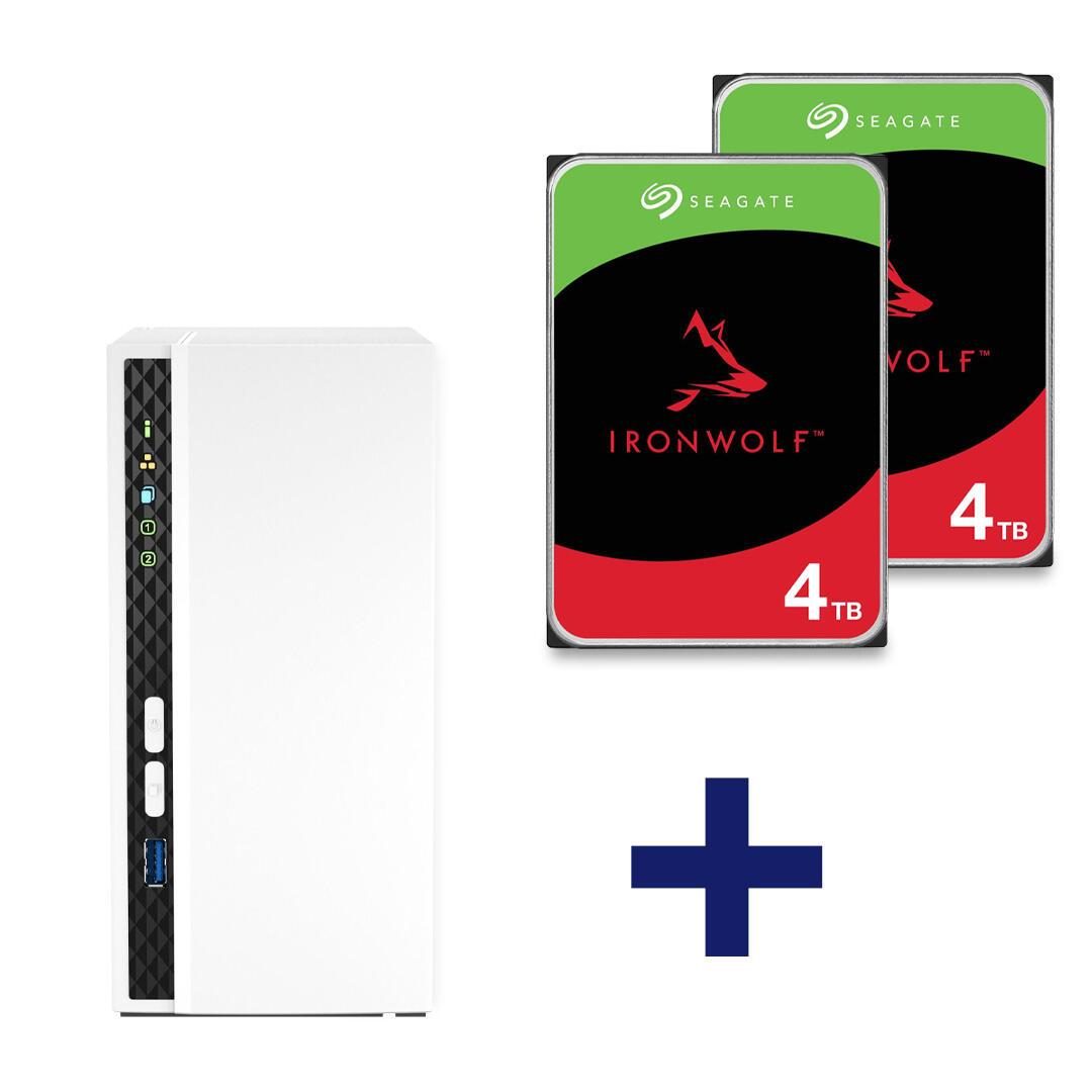 QNAP TS-233 & 8TB IronWolf NAS Bundle von QNAP Systems