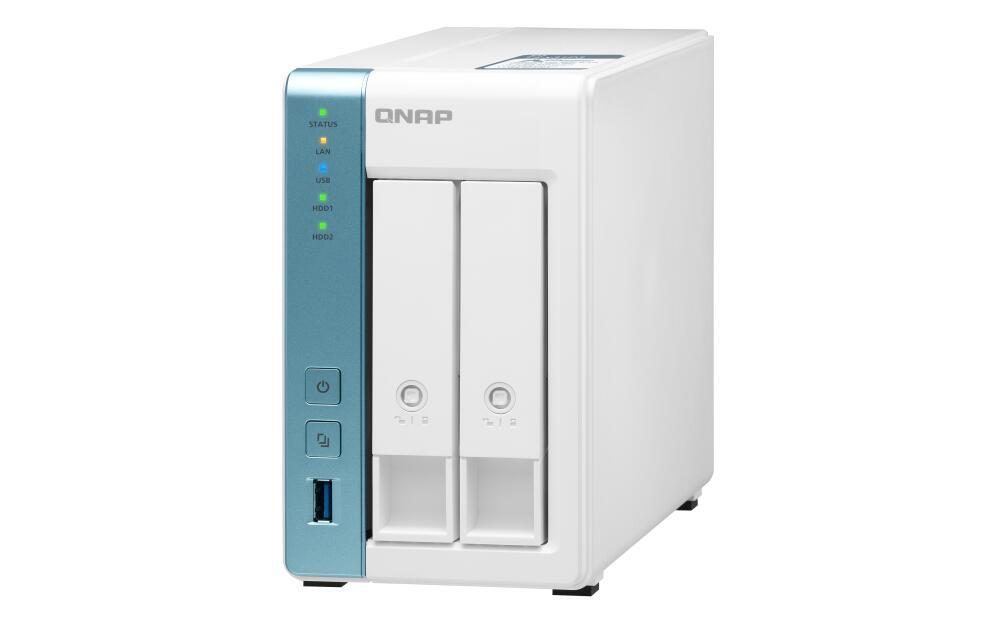 QNAP TurboStation TS-231P3-4G 2 Einschübe NAS-Server Leergehäuse (TS-231P3-4G) von QNAP Systems