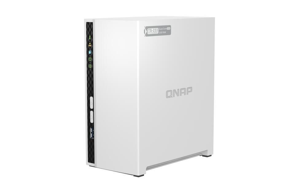 QNAP TurboStation TS-233-2G 2 Einschübe NAS-Server Leergehäuse (TS-233-2G) von QNAP Systems