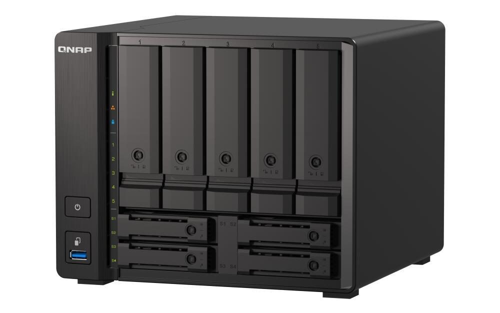 QNAP TurboStation TS-h973AX-32G 9 Einschübe NAS-Server Leergehäuse (TS-h973AX... von QNAP Systems