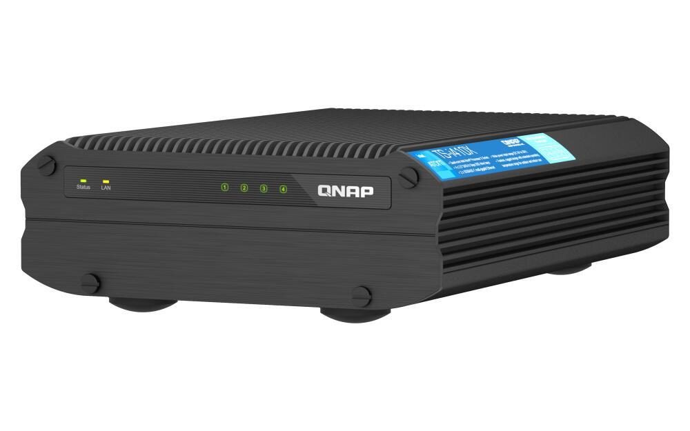 QNAP TurboStation TS-i410X-8G 4 Einschübe NAS-Server Leergehäuse (TS-i410X-8G) von QNAP Systems