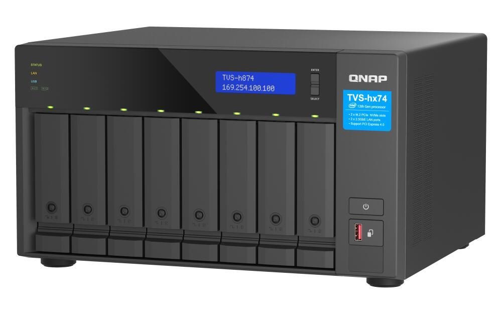 QNAP TurboVideoStation TVS-h874-i5-32G 8 Einschübe NAS-Server Leergehäuse (TV... von QNAP Systems