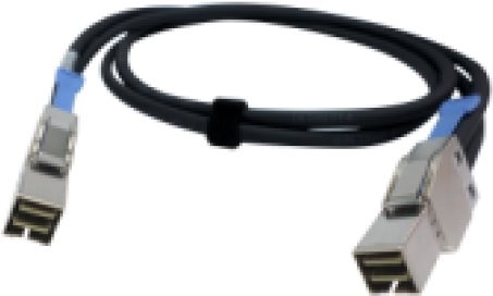 QNAP CAB-SAS10M-8644 - Externes SAS-Kabel - 2x 36 pin 4x Mini SAS HD (SFF-8644) - 2x 36 pin 4x Mini SAS HD (SFF-8644) - 1,0m - Schwarz (CAB-SAS10M-8644) von QNAP