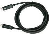 QNAP CAB-TBT315M-40G - USB-Kabel - 24 pin USB-C (M) zu 24 pin USB-C (M) - Thunderbolt 3 - 1,5m - aktiv, bi-direktional, bis zu 40 Gbps Datentransferrate (CAB-TBT315M-40G) von QNAP