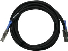 QNAP - Externes SAS-Kabel - SAS 12Gbit/s - 4x Mini SAS HD (SFF-8644) (M) bis 4x Mini SAS HD (SFF-8644) (M) - 3,0m - Schwarz (CAB-SAS30M-8644) von QNAP