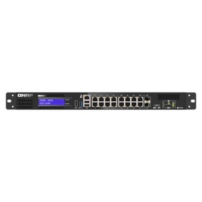 QNAP QGD-1600-4G 16 port 1Gbps Switch, 2 SFP+ and RJ 45 Combo Port, 1 Host port von QNAP