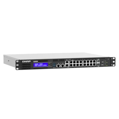 QNAP QGD-1602P-C3558-8GB Switch Web Managed 18 Port 2,5Gbps PoE, 2 SFP+ von QNAP