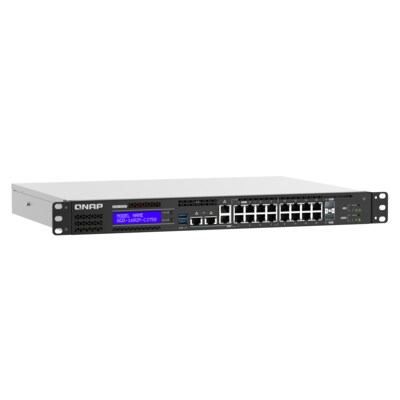 QNAP QGD-1602P-C3758-16GB Switch Web Managed 18 Port 2,5Gbps PoE, 2 SFP+ von QNAP