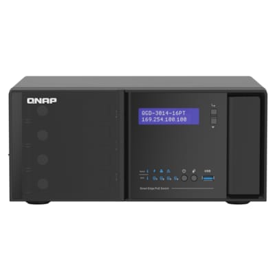 QNAP QGD-3014-16PT-8G Desktop Smart Edge PoE Switch, IP-Überwachungslösung QNAP QGD-3014-16PT-8G Desktop Smart Edge PoE Switch, IP-Überwachungslösung von QNAP