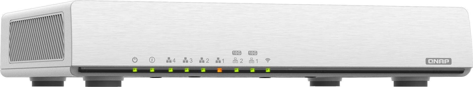 QNAP QHora-301W - Wireless Router - Switch mit 6 Ports - 10 GigE, 802,11ax - 802,11a/b/g/n/ac/ax - Dual-Band (QHORA-301W) von QNAP