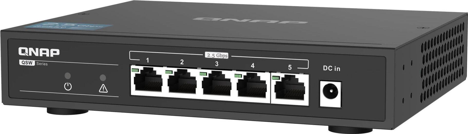 QNAP QSW-1105-5T - Switch - unmanaged - 5 x 10/100/1000/2.5G - Desktop QNAP QSW-1105-5T - Switch - unmanaged - 5 x 10/100/1000/2.5G - Desktop von QNAP