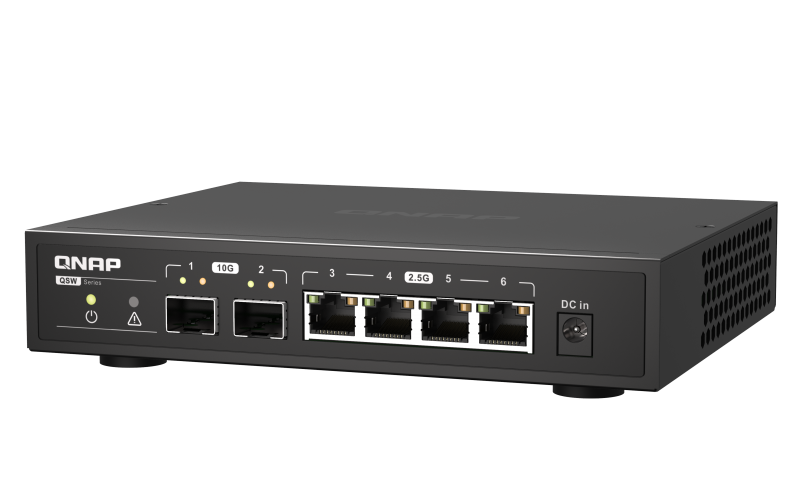 QNAP QSW-2104-2S - Switch - unmanaged - 2 x 10 Gigabit SFP+ + 4 x 2.5GBase-T - Desktop QNAP QSW-2104-2S - Switch - unmanaged - 2 x 10 Gigabit SFP+ + 4 x 2.5GBase-T - Desktop von QNAP