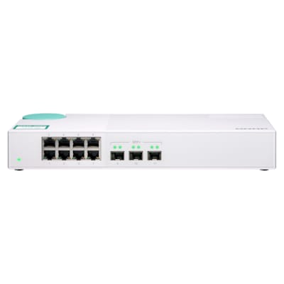 QNAP QSW-308S 10G Switch Unmanaged 3-Port-10G-SFP+ und 8-Port-Gigabit von QNAP