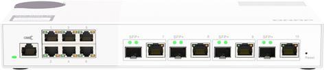 QNAP QSW-M2106-4C - Switch - managed - 6 x 2.5GBase-T + 4 x combo 10 Gigabit SFP+/RJ-45 - Desktop von QNAP