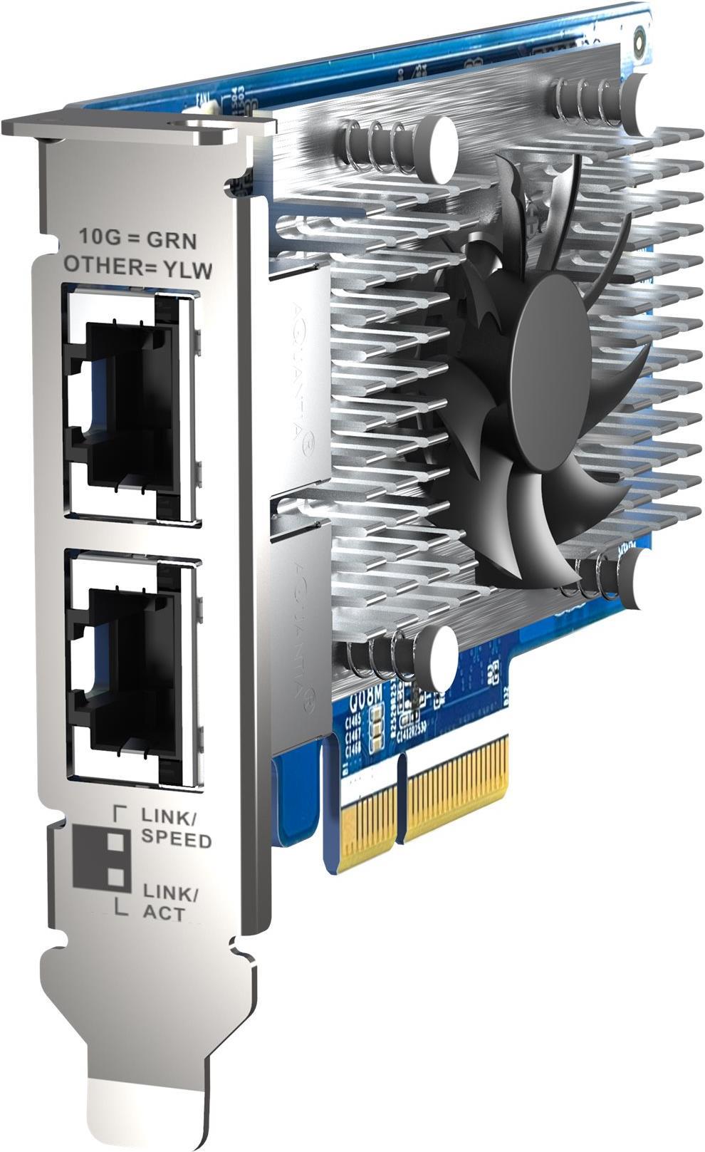 QNAP QXG-10G2T-X710 - Netzwerkadapter - PCIe 3.0 x4 Low-Profile - 10Gb Ethernet x 2 - für QNAP QSW-1208-8C, QSW-M2108-2C QNAP QXG-10G2T-X710 - Netzwerkadapter - PCIe 3.0 x4 Low-Profile - 10Gb Ethernet x 2 - für QNAP QSW-1208-8C, QSW-M2108-2C von QNAP