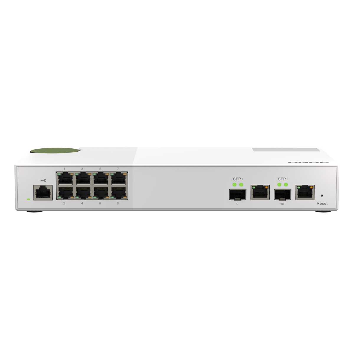 QNAP Systems QSW-M2108-2C 10-Port Smart Managed Switch [8x 2,5GbE (RJ45), 2x 10GbE SFP+/RJ45 Combo, Layer 2, Netzwerkmanagement] von QNAP