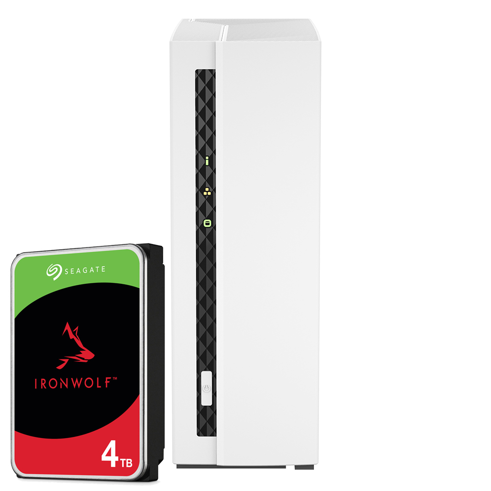 QNAP Systems TS-133 4TB Seagate IronWolf NAS-Bundle NAS inkl. 1x 4TB Seagate IronWolf 3.5 Zoll SATA Festplatte von QNAP