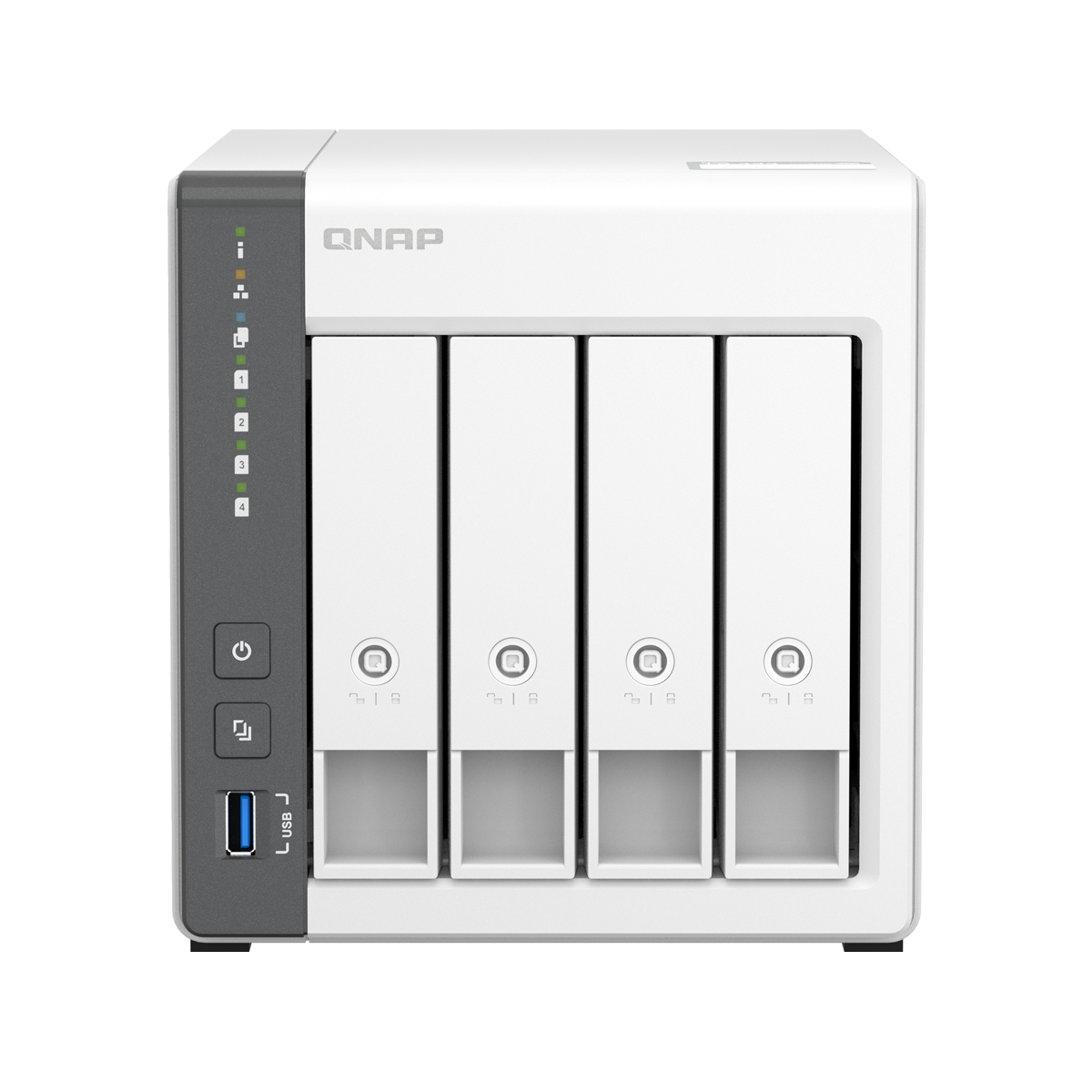 QNAP TS-433-4G NAS 4-Bay [0/4 HDD/SSD, 1x 2.5GbE + 1x GbE LAN, 4GB RAM] von QNAP