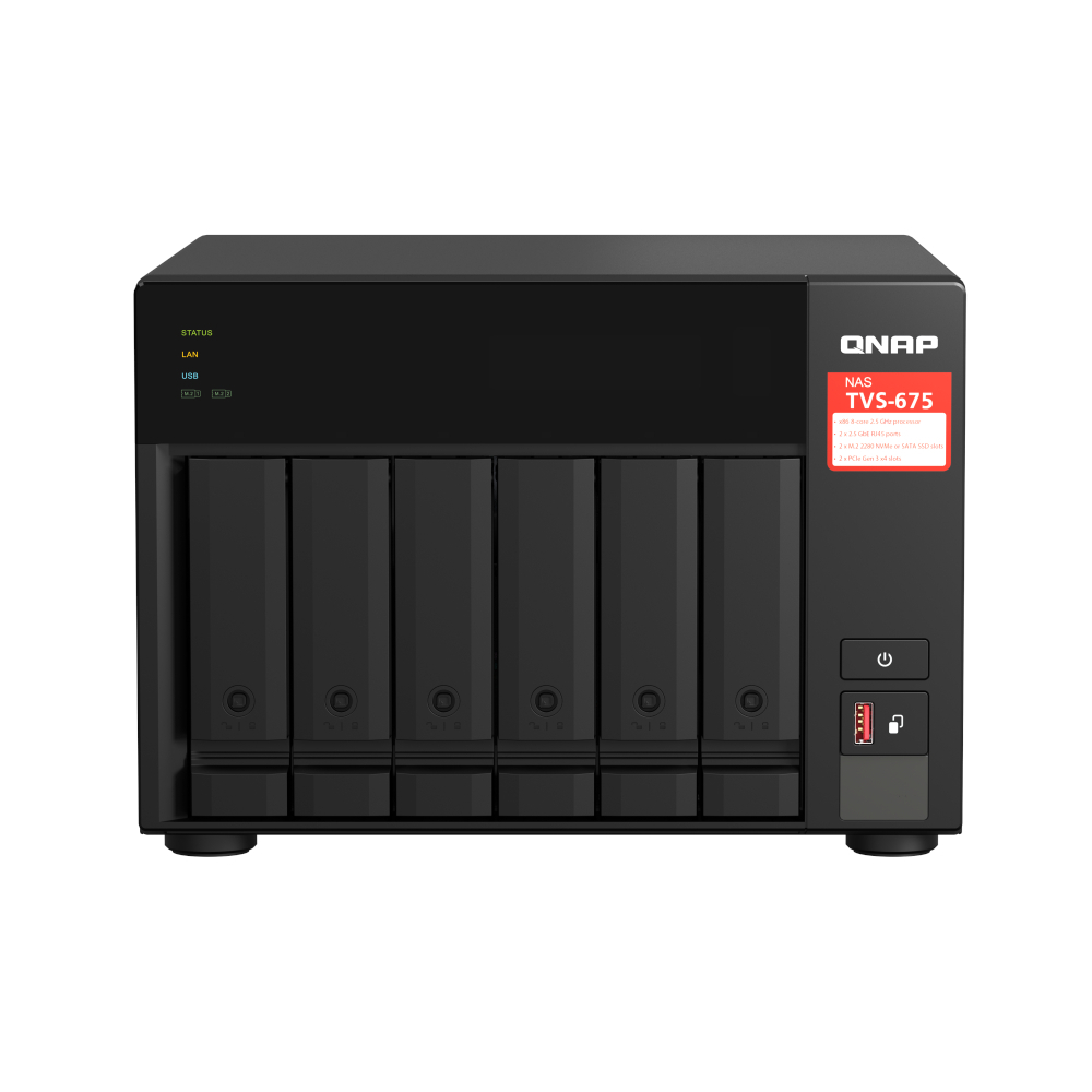 QNAP Systems TVS-675-8G NAS 6-Bay von QNAP