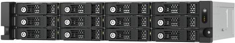 QNAP - Festplatten-Array - 12 Schächte (SATA-600) - SAS 12Gb/s (extern) - Rack - einbaufähig - 2U (TL-R1200PES-RP) von QNAP