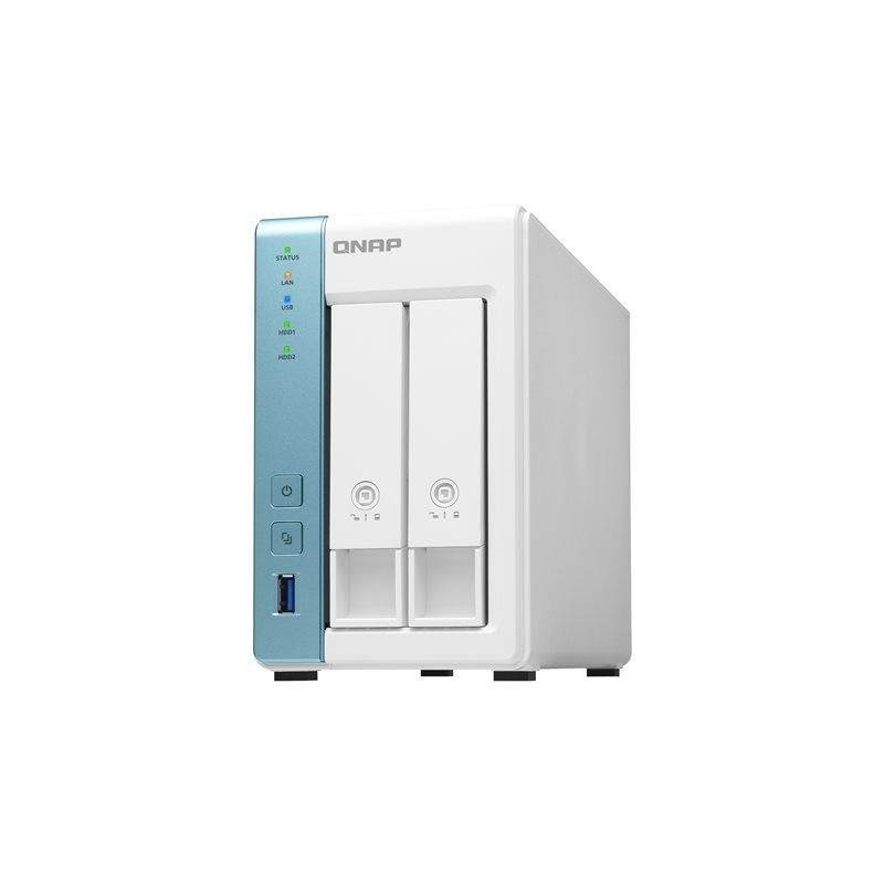 QNAP TS-231P3 NAS-Server 2 Schächte 6TB SATA 6GB/s HDD 3TB x 2 RAM 4GB von QNAP