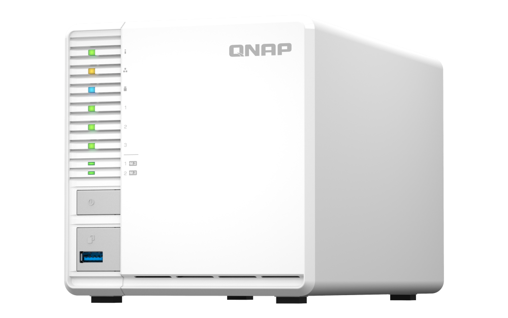 QNAP TS-364 - NAS-Server - 3 Schächte - SATA 6Gb/s - RAID 5 - RAM 8 GB - 2.5 Gigabit Ethernet - iSCSI Support von QNAP