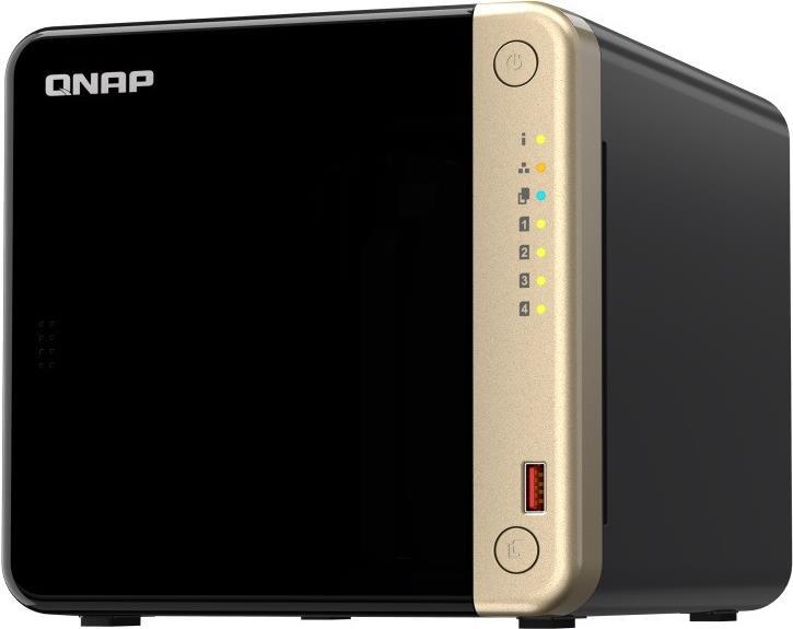 QNAP TS-464 - NAS-Server - 4 Schächte - SATA 6Gb/s - RAID 0, 1, 5, 6, 10, JBOD - RAM 8 GB - 2.5 Gigabit Ethernet - iSCSI Support von QNAP