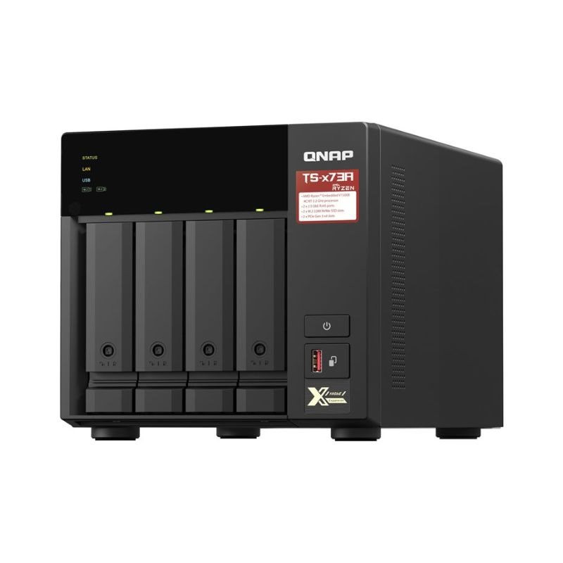 QNAP TS-473A-8G 4 Schächte NAS RAM 8GB + 24TB 4x6TB ST6000VN001 von QNAP