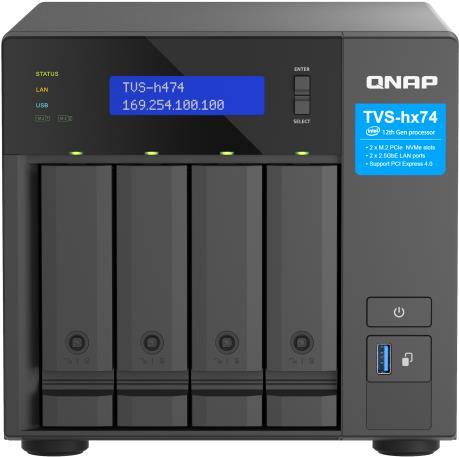 QNAP TVS-H474-PT - NAS-Server - SATA 6Gb/s - RAID 0, 5, 6, 10, JBOD - iSCSI Support (TVS-H474-PT-8G) von QNAP