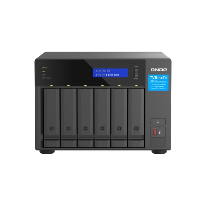 QNAP TVS-H674-I5-32G 6 Schächte NAS-Server 32GB RAM QNAP TVS-H674-I5-32G 6 Schächte NAS-Server 32GB RAM von QNAP