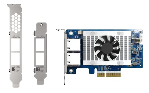 Qnap QXG-10G2T-X710 PCIe Gen 3 10GbE Netzwerk-Erweiterungskarte, blau Qnap QXG-10G2T-X710 PCIe Gen 3 10GbE Netzwerk-Erweiterungskarte, blau von QNAP