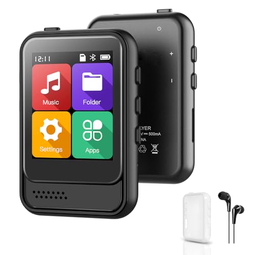 QNGEE Bluetooth-MP3-Player, tragbarer Musik-Player mit 16 GB internem Speicher, unterstützt FM-Radio, Sprachaufnahme, E-Book, MP3-Player für Kinder von QNGEE
