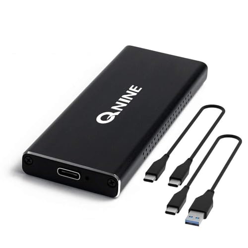QNINE NVME Gehäuse [Aktualisierte Version], inklusive 2 USB Kabeln von QNINE