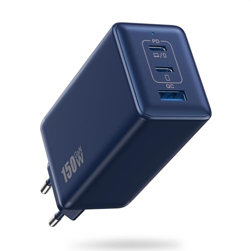 150W USB C Ladegerät, 3-Port GaN IV Tech USB C Netzteil PD+PPS 100W Schnellladegerät mit Laptop Ladegerät Mehrfach USB Charger Power Adapter für MacBook Pro/Air, iPad, iPhone 16/15 und Samsung usw 150W USB C Ladegerät, 3-Port GaN IV Tech USB C Netzteil PD+PPS 100W Schnellladegerät mit Laptop Ladegerät Mehrfach USB Charger Power Adapter für MacBook Pro/Air, iPad, iPhone 16/15 und Samsung usw von QODJN