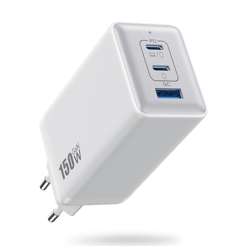 150W USB C Ladegerät, 3-Port GaN IV Tech USB C Netzteil PD+PPS 100W Schnellladegerät mit Laptop Ladegerät Mehrfach USB Charger Power Adapter für MacBook Pro/Air, iPad, iPhone 16/15 und Samsung usw 150W USB C Ladegerät, 3-Port GaN IV Tech USB C Netzteil PD+PPS 100W Schnellladegerät mit Laptop Ladegerät Mehrfach USB Charger Power Adapter für MacBook Pro/Air, iPad, iPhone 16/15 und Samsung usw von QODJN