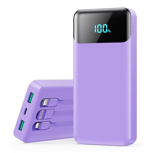 Power Bank 26800mAh, Powerbank USB C mit Kabel 25W PD+QC4.0 Schnelles Laden Externe Handyakkus Schnellladen Tragbares Ladegerät mit LED Display 5 Ausgängen Kompatibel mit iPhone 16/15, Samsung usw Power Bank 26800mAh, Powerbank USB C mit Kabel 25W PD+QC4.0 Schnelles Laden Externe Handyakkus Schnellladen Tragbares Ladegerät mit LED Display 5 Ausgängen Kompatibel mit iPhone 16/15, Samsung usw von QODJN