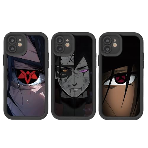 3 Stück Schutzhülle für Apple iPhone 14 Pro Hülle 6.1 Zoll, Anime Naruto Uchiha Itachi Sasuke mit Muster Designs Manga Mädchen Junge Case Schutz Handyhülle Stoßfest TPU Weich Ultra Dünn Cover 3 Stück Schutzhülle für Apple iPhone 14 Pro Hülle 6.1 Zoll, Anime Naruto Uchiha Itachi Sasuke mit Muster Designs Manga Mädchen Junge Case Schutz Handyhülle Stoßfest TPU Weich Ultra Dünn Cover von QOMJSDLP