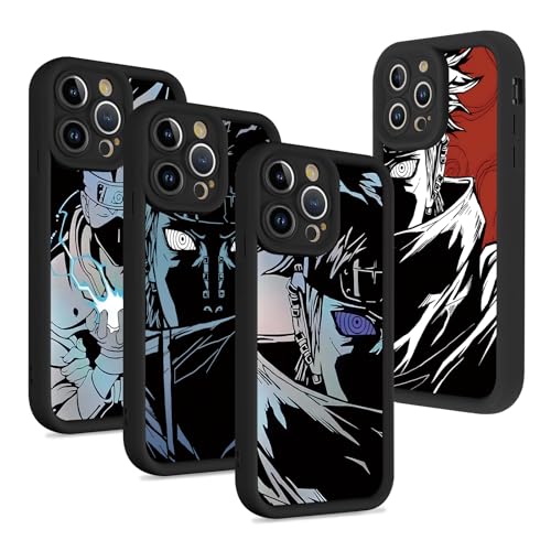 QOMJSDLP 4 Stück Schutzhülle für iPhone 11 Hülle 6.1'', Anime Naruto Pein Kakashi mit Muster Designs Manga Mädchen Junge Case Schutz Handyhülle Stoßfest TPU Weich Ultra Dünn Cover Überlegener Schutz QOMJSDLP 4 Stück Schutzhülle für iPhone 11 Hülle 6.1'', Anime Naruto Pein Kakashi mit Muster Designs Manga Mädchen Junge Case Schutz Handyhülle Stoßfest TPU Weich Ultra Dünn Cover Überlegener Schutz von QOMJSDLP