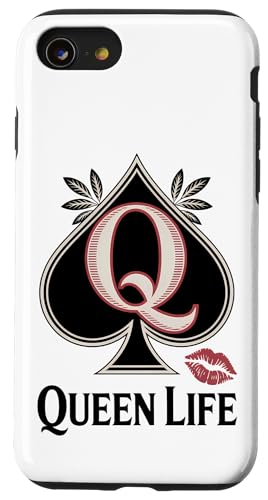 QOS Pikkönigin Hülle für iPhone SE (2020) / 7 / 8 von QOS Queen Of Spades Tees Gifts Co