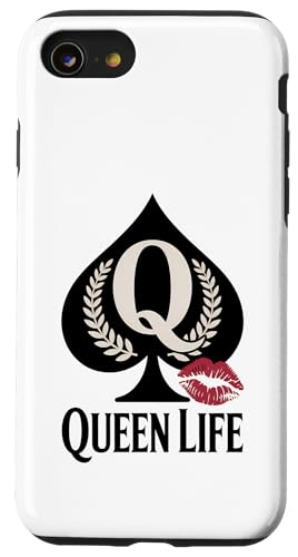 QOS Pikkönigin Hülle für iPhone SE (2020) / 7 / 8 von QOS Queen Of Spades Tees Gifts Co