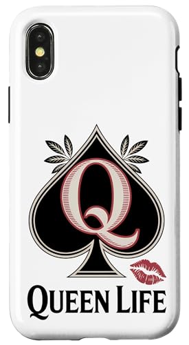 QOS Pikkönigin Hülle für iPhone X/XS QOS Pikkönigin Hülle für iPhone X/XS von QOS Queen Of Spades Tees Gifts Co